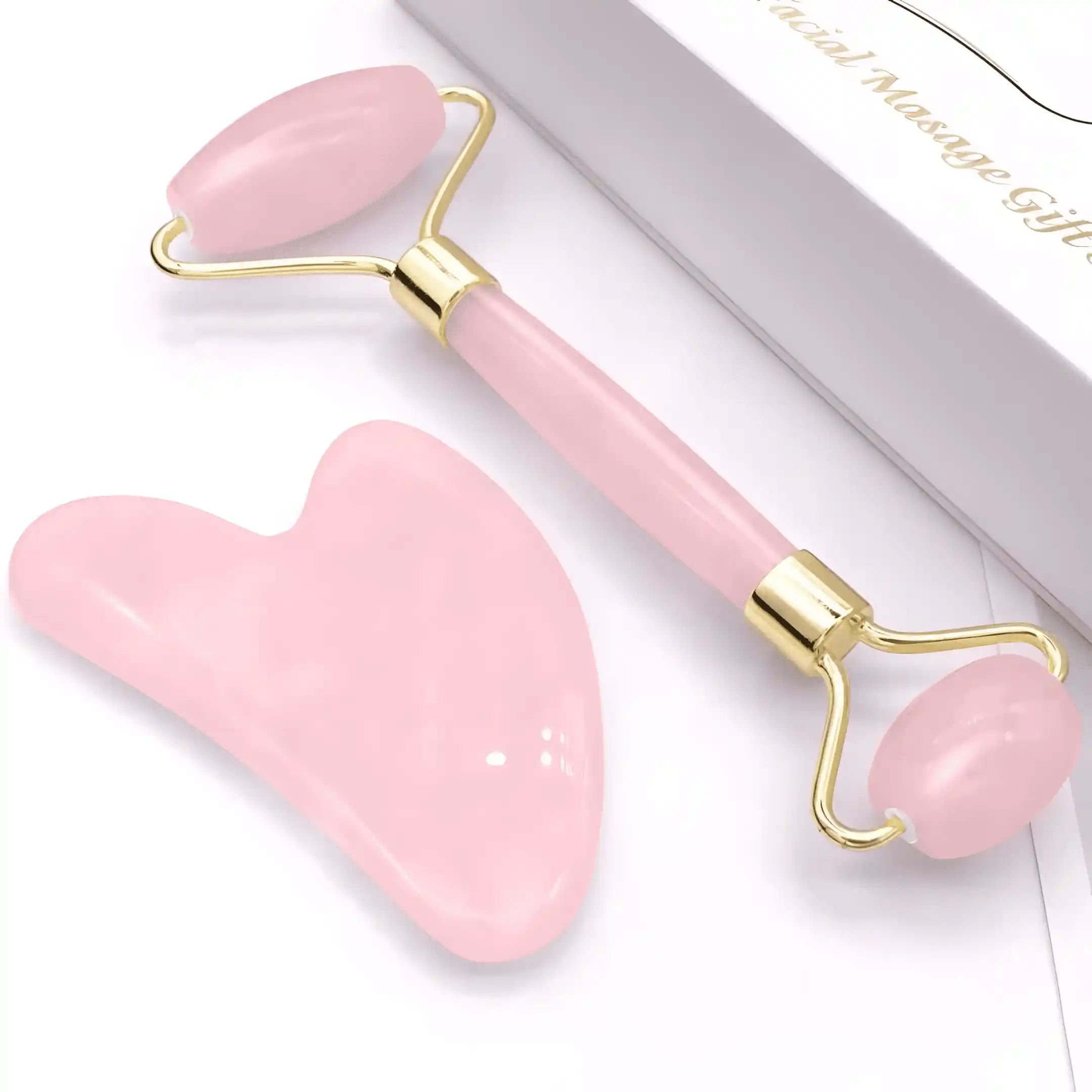 Outils de Gua Sha rose clair 