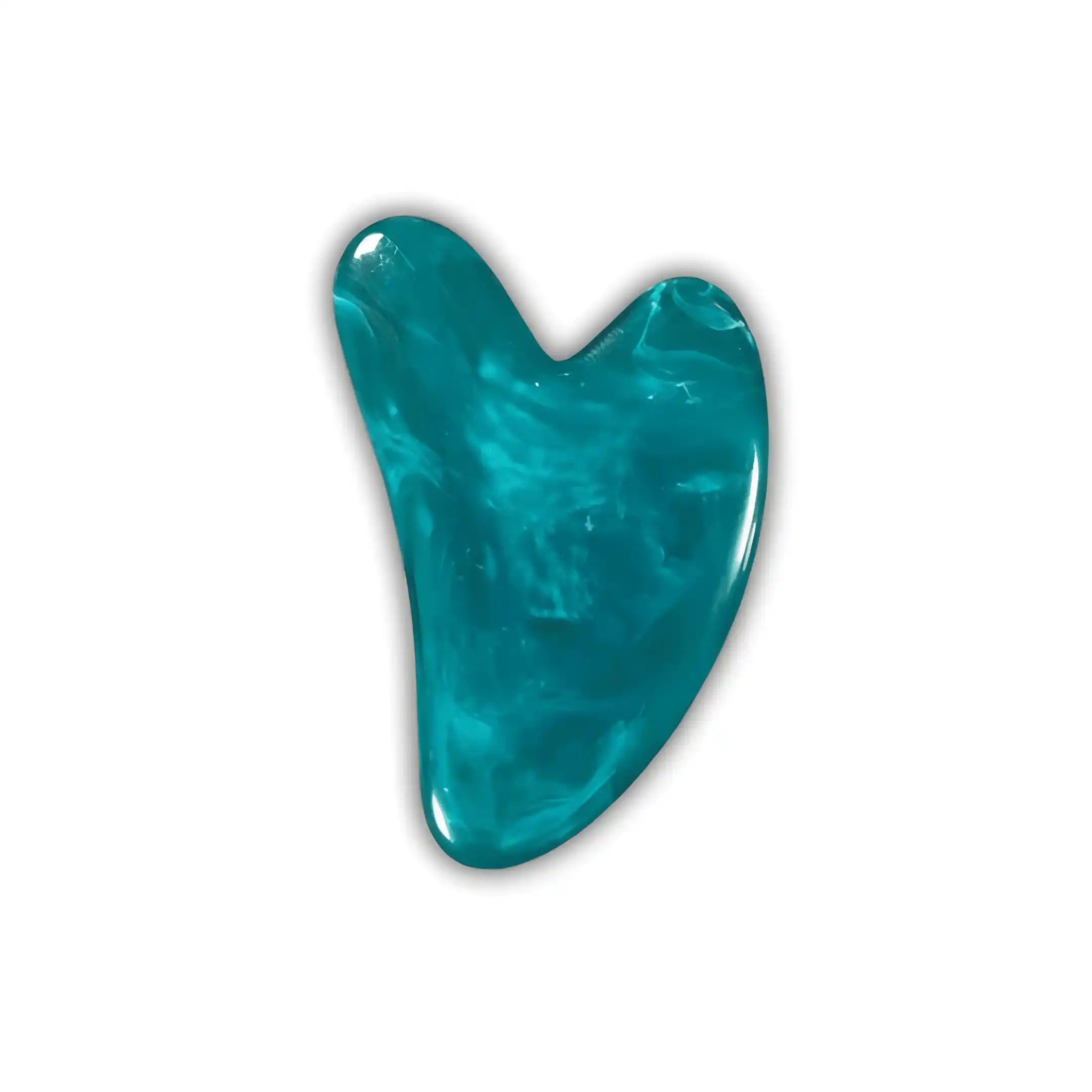 Planche Gua Sha bleu turquoise